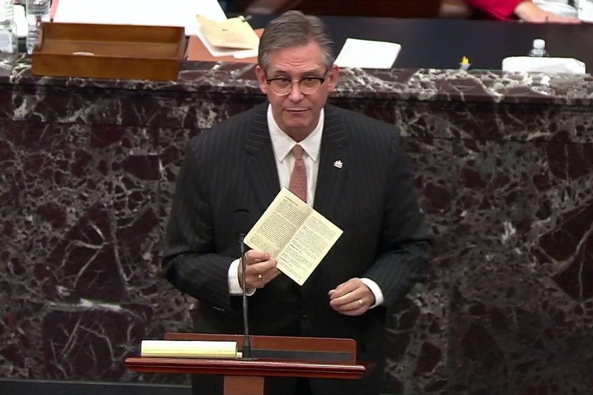 Bruce Castor's testimony during Trump's impeachment contradicted the very reason he was hired