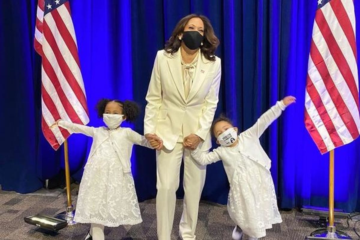 The significance behind Kamala Harris' suit is a beautiful touchstone to female equality